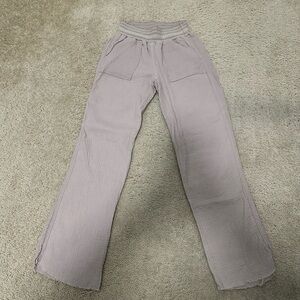 Sincerely Jules Raw Hem Gauze Pants in Beige Size Large GUC
